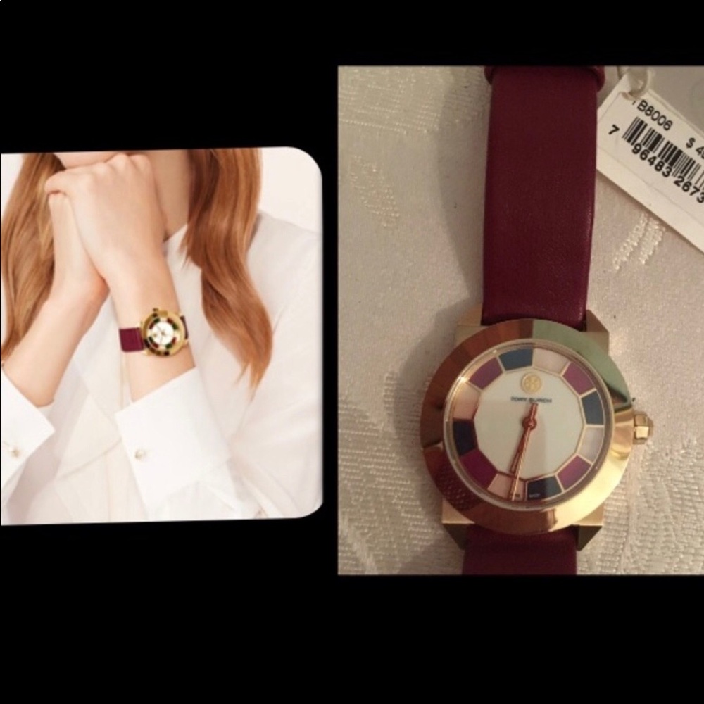 TORY BURCH•Whitney Deco Leather•Mother Pearl